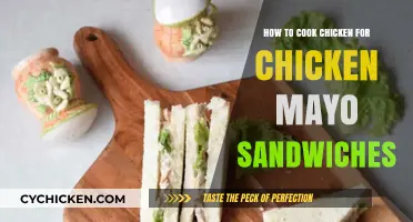 Perfectly Cooked Chicken for Creamy Chicken Mayo Sandwiches