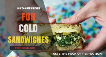 Perfectly Cooked Chicken for Delicious and Easy Cold Sandwiches