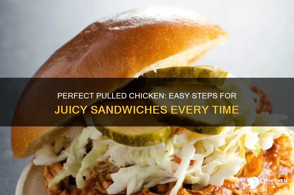 how to cook chicken for pulled chicken sandwiches