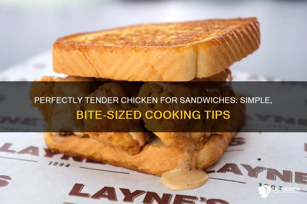 how to cook chicken for sandwich easy to bite