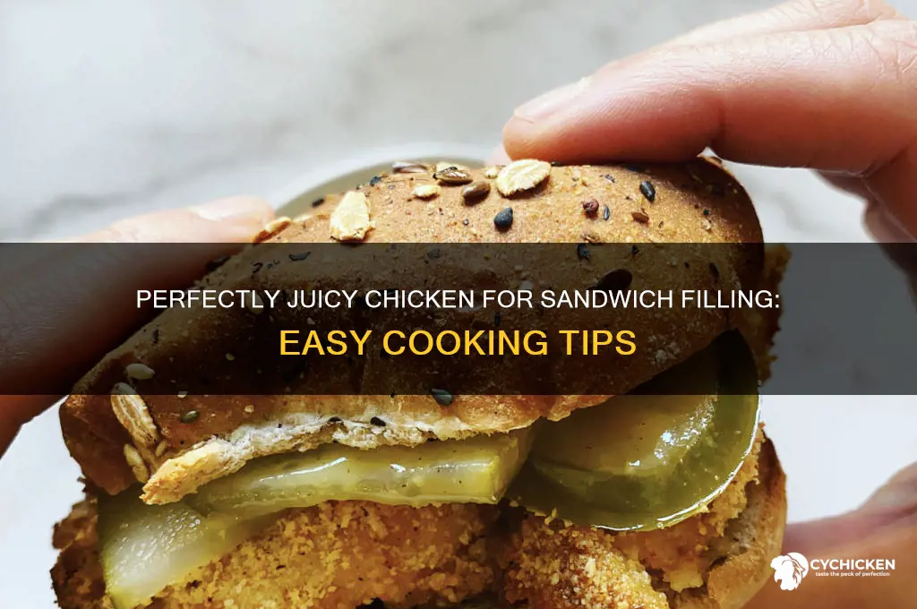 how to cook chicken for sandwich filling