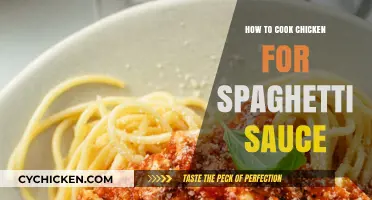 Perfectly Cooked Chicken for Rich and Flavorful Spaghetti Sauce Recipe