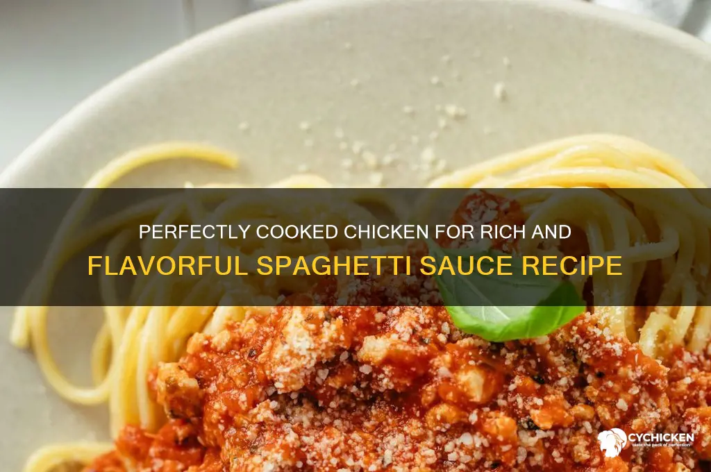 how to cook chicken for spaghetti sauce