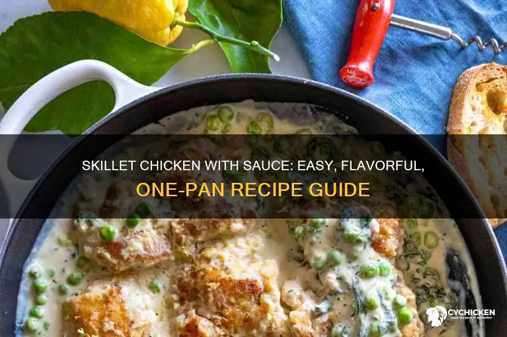 how to cook chicken in a skillet with sauce