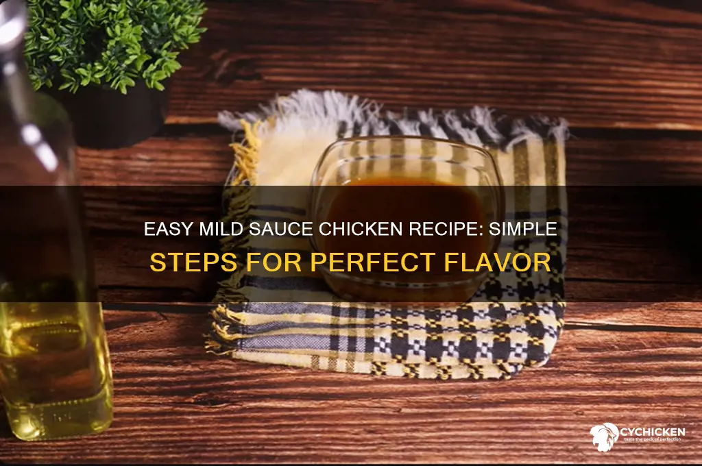 how to cook chicken in mild sauce