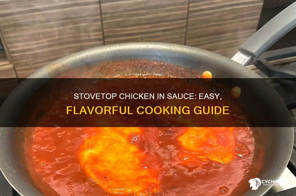 how to cook chicken in sauce on stove