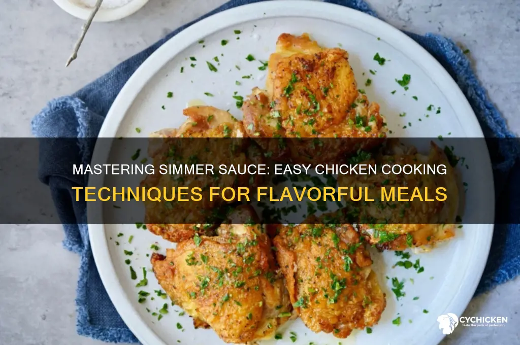 how to cook chicken in simmer sauce