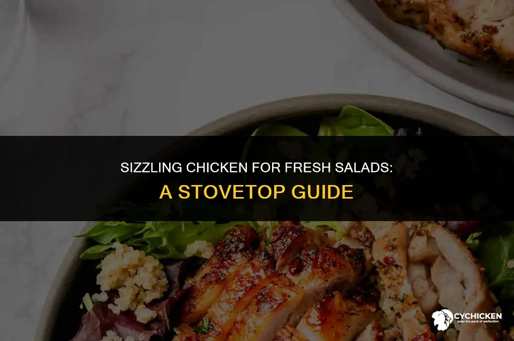 how to cook chicken on stove for salad