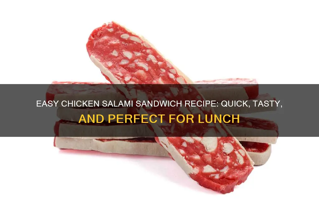 how to cook chicken salami sandwich