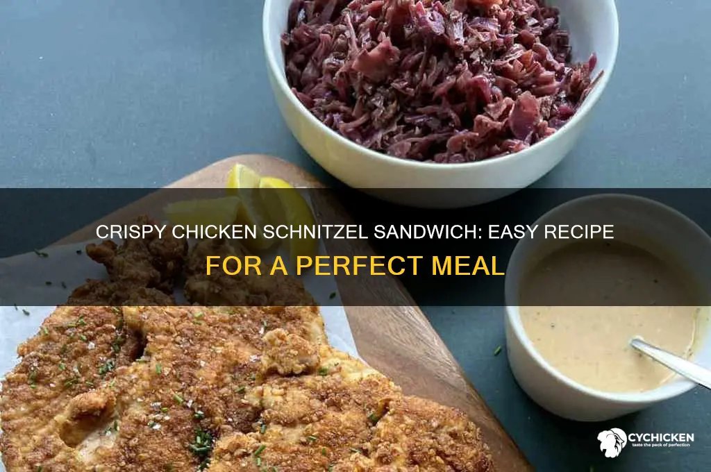 how to cook chicken sandwich schnitzel