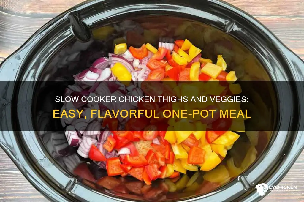 how to cook chicken thigh and vegetable in slow cooker