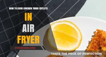 Crispy Air Fryer Chicken Thigh Cutlets: Easy Recipe Guide