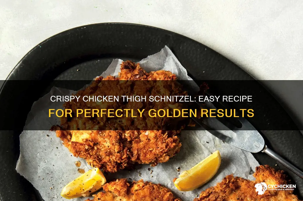 how to cook chicken thigh schnitzel