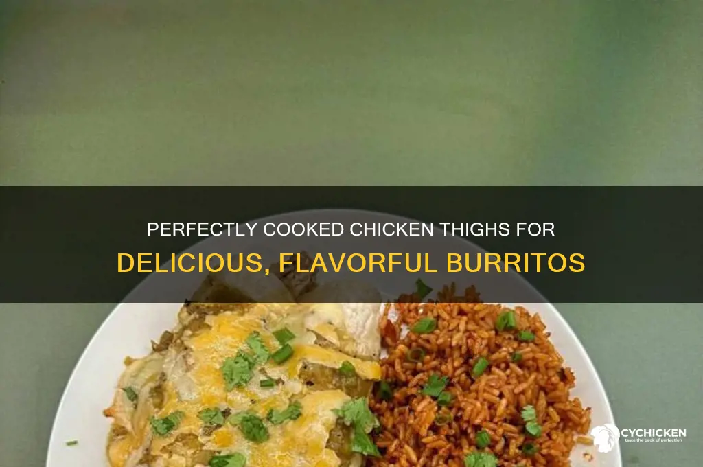 how to cook chicken thighs for burritos