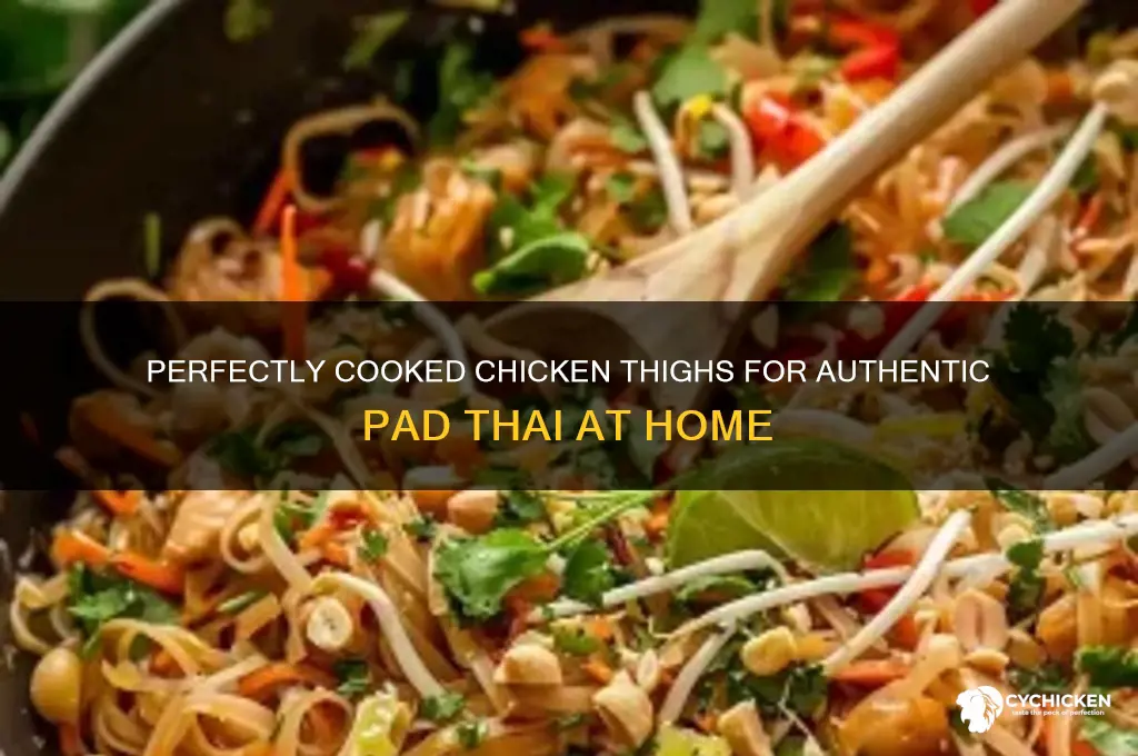how to cook chicken thighs for pad thai