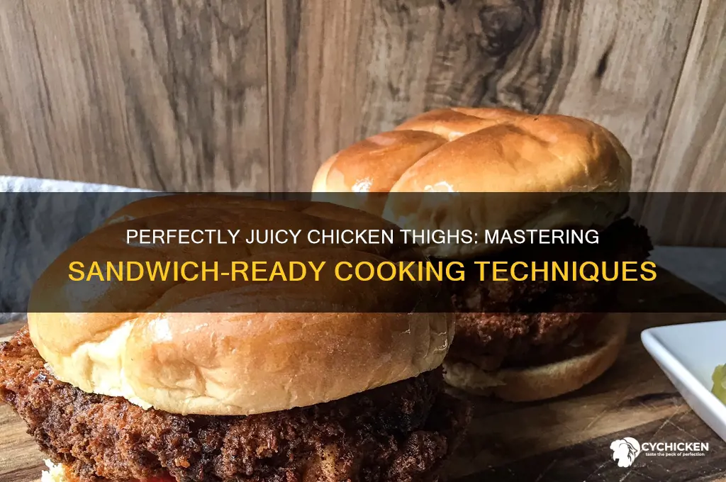 how to cook chicken thighs for sandwiches