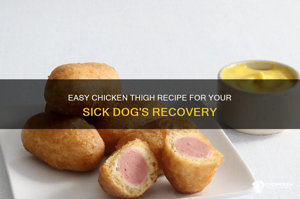 how to cook chicken thighs for sick dog