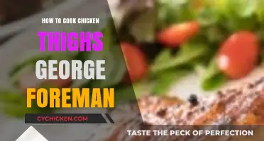 Perfectly Cooked Chicken Thighs on Your George Foreman Grill
