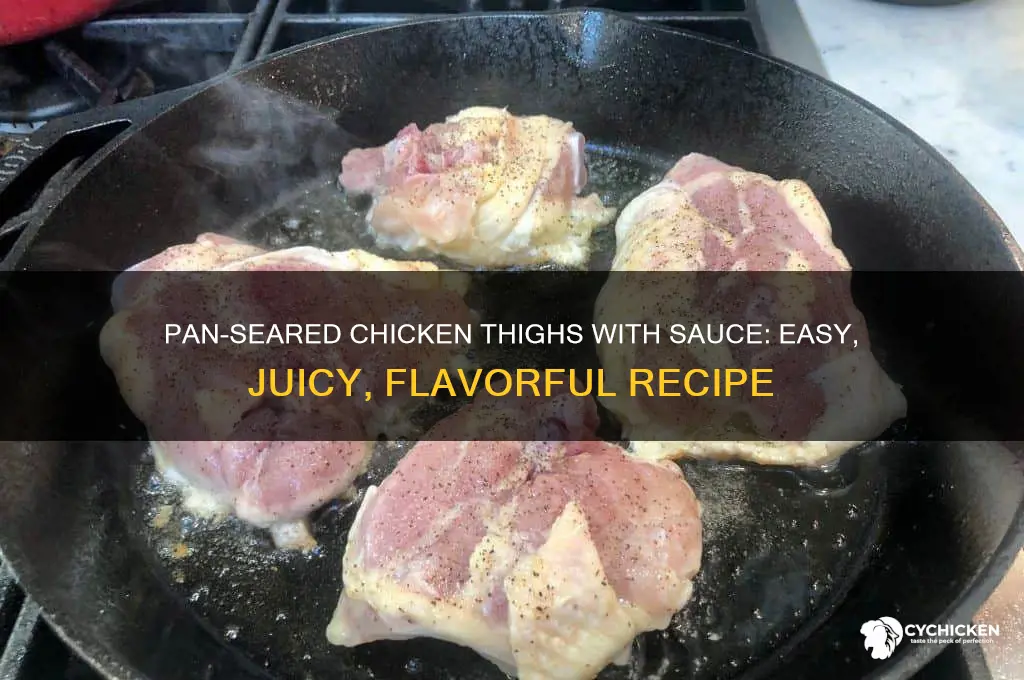how to cook chicken thighs in a pan with sauce