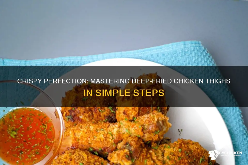 how to cook chicken thighs in deep fryer