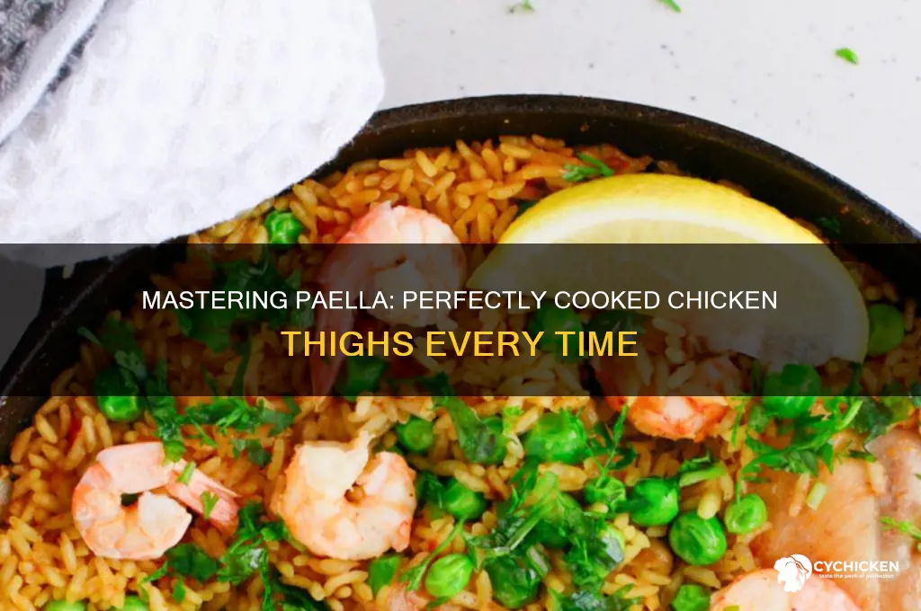 how to cook chicken thighs in paella