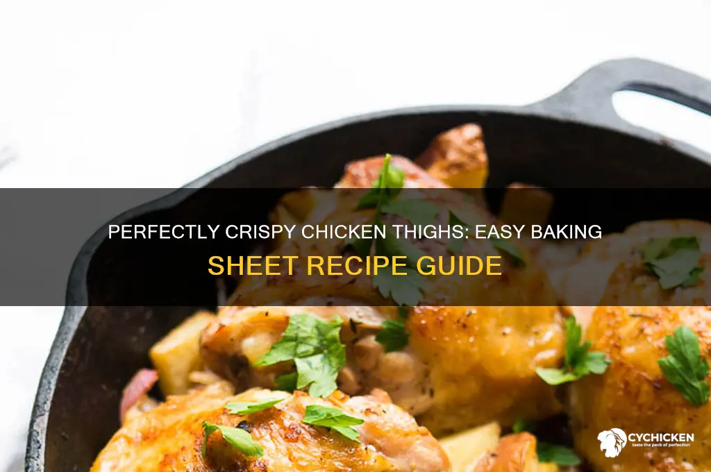 how to cook chicken thighs on a baking sheet