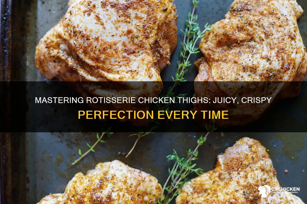 how to cook chicken thighs on a rotisserie