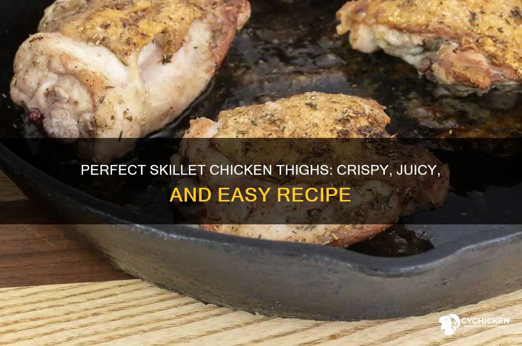 how to cook chicken thighs on a skillet