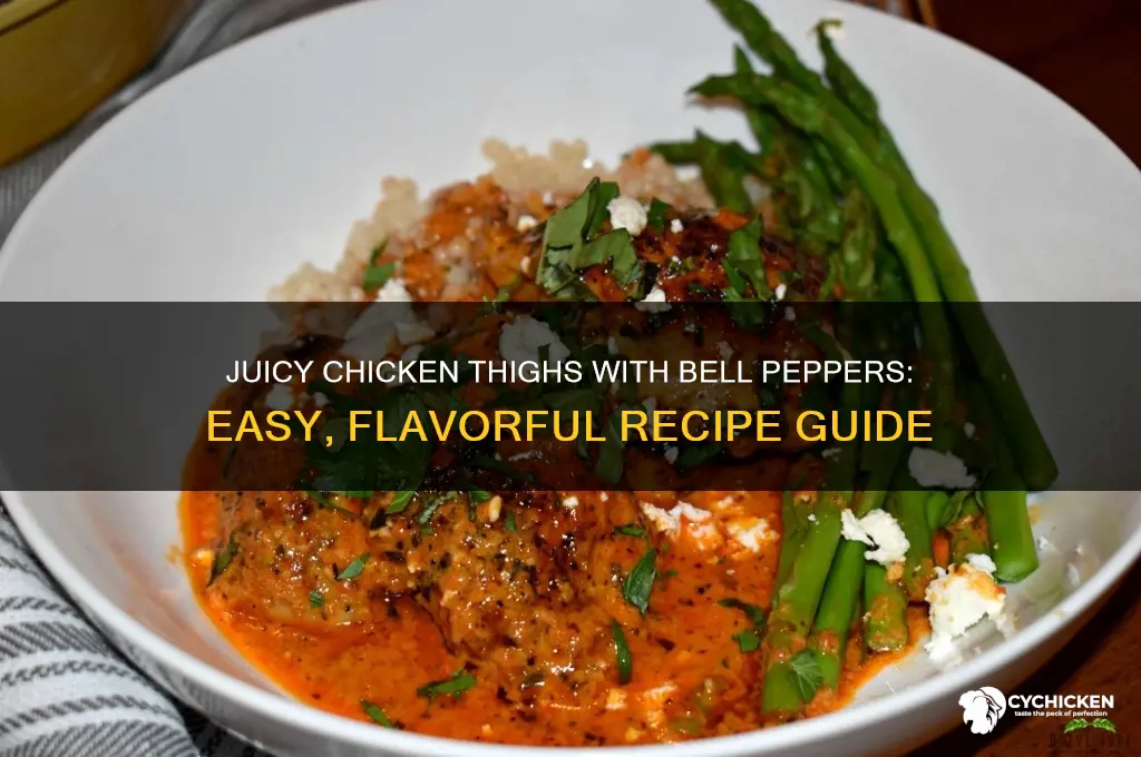 how to cook chicken thighs with bell peppers