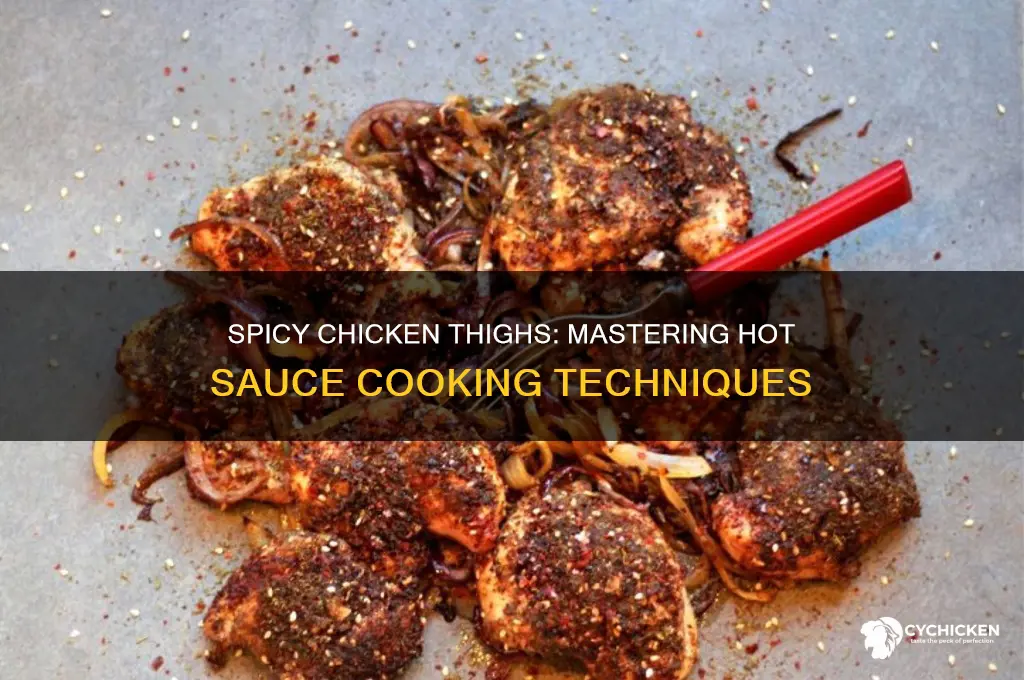 how to cook chicken thighs with hot sauce