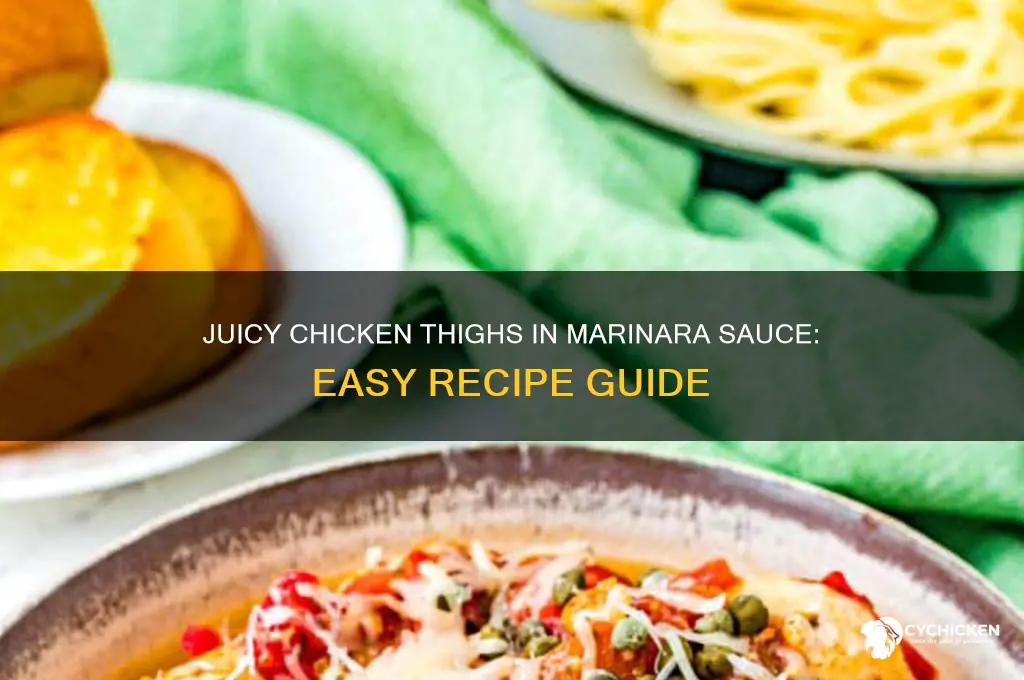 how to cook chicken thighs with marinara sauce