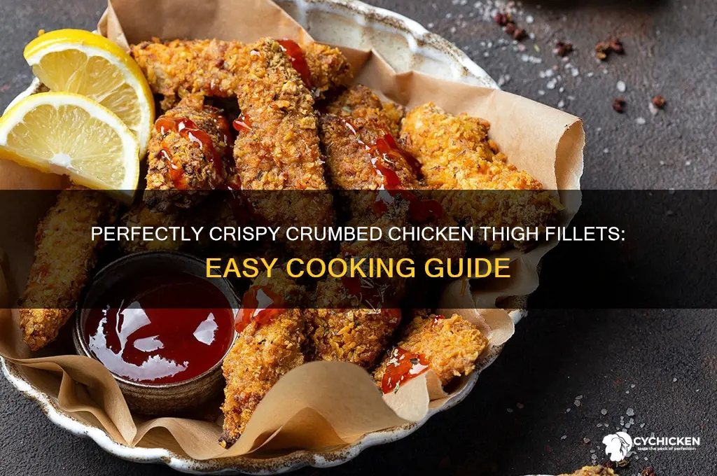 how to cook crumbed chicken thigh fillets