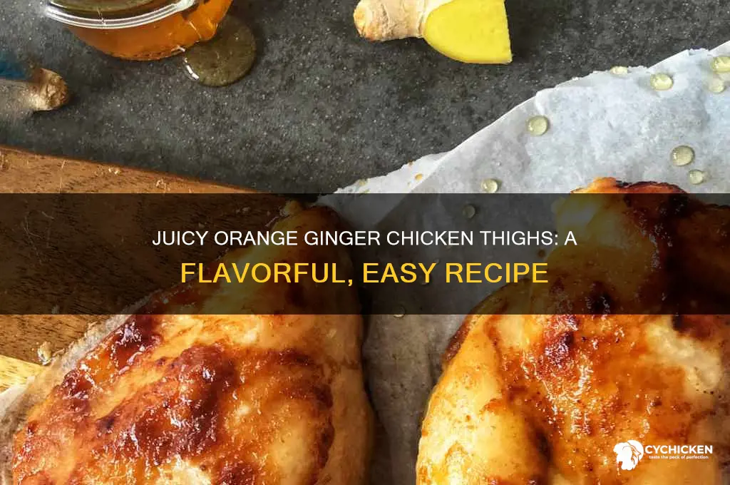 how to cook delicious orange juice and ginger chicken thighs