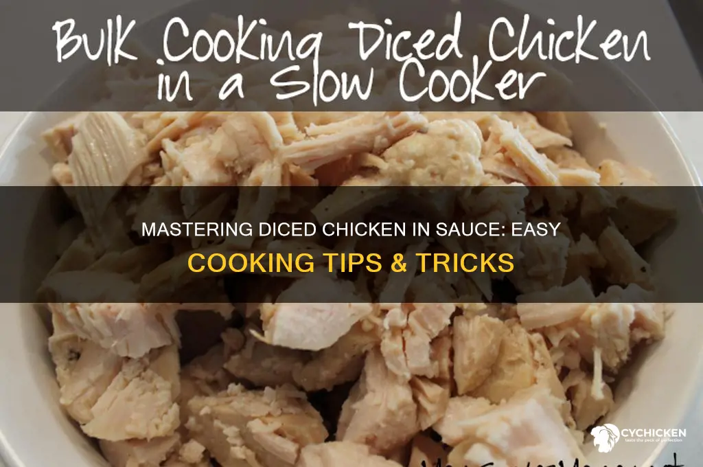 how to cook diced chicken in sauce