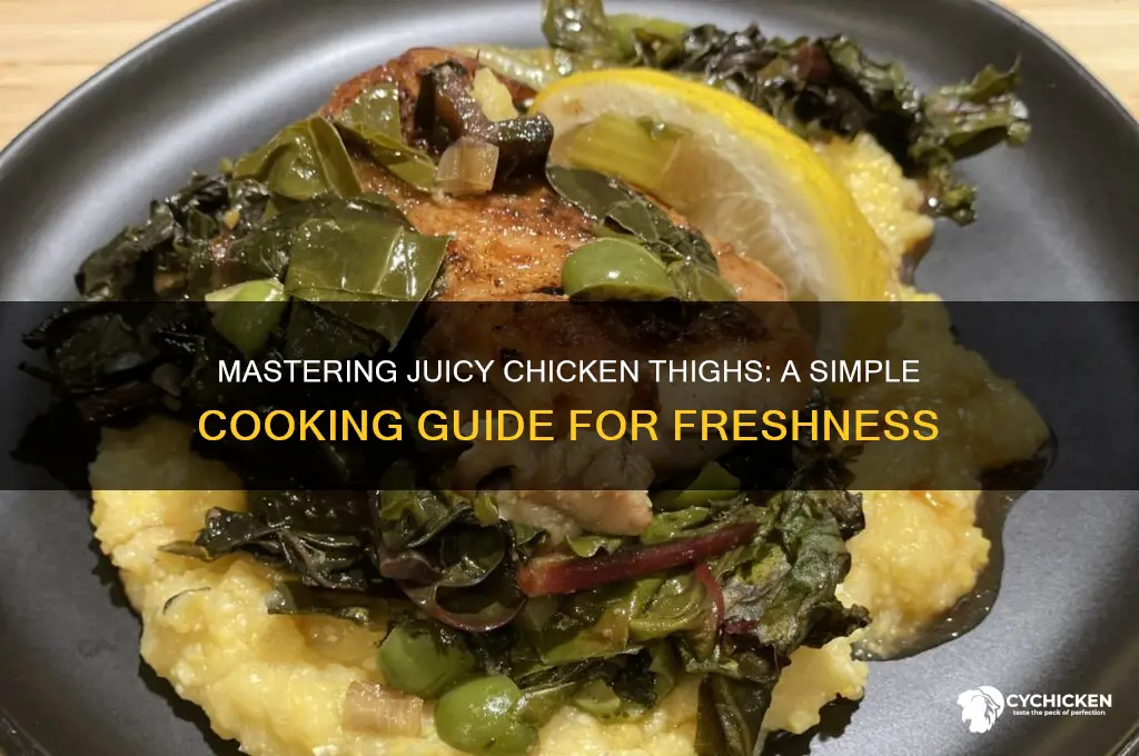 how to cook fresh chicken thighs