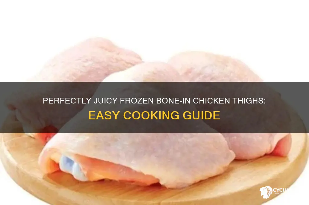 how to cook frozen bone in chicken thighs