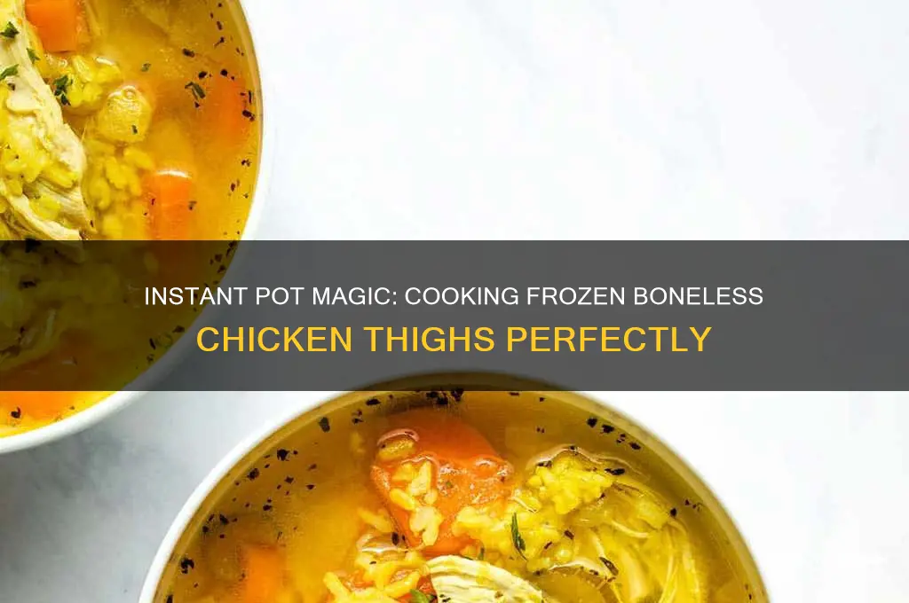 how to cook frozen boneless chicken thighs in instant pot