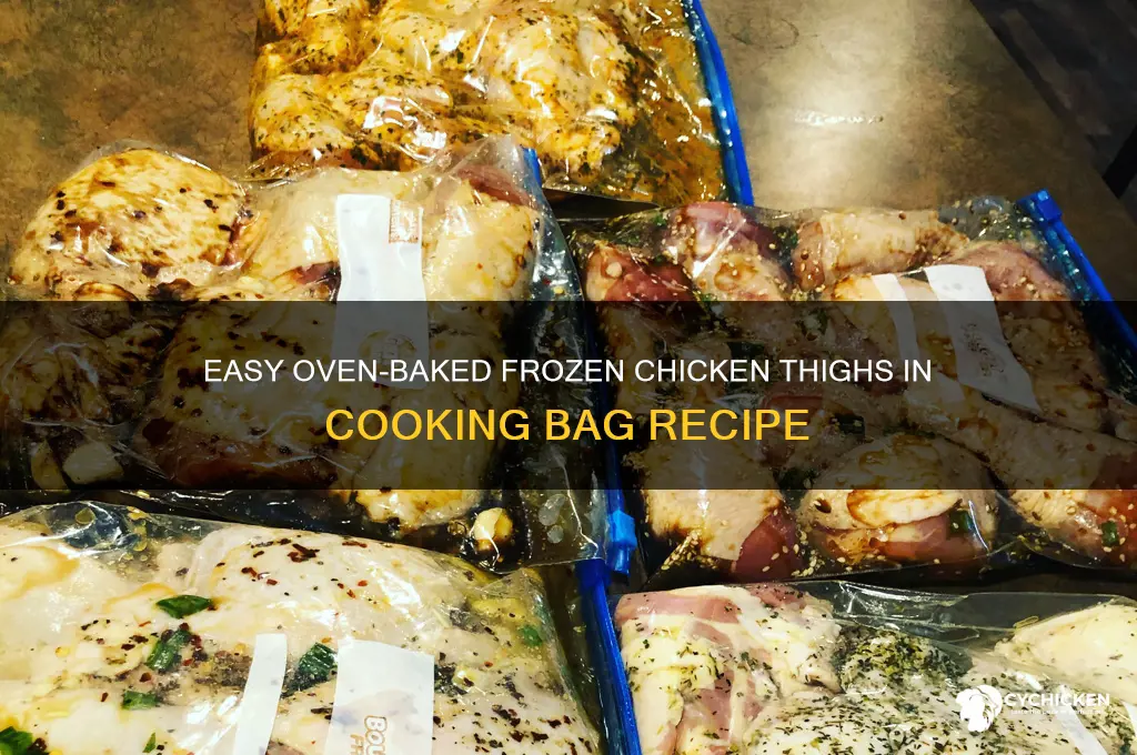 how to cook frozen chicken thighs in cooking bag
