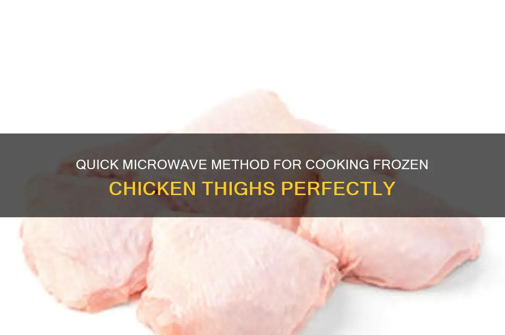 how to cook frozen chicken thighs in microwave