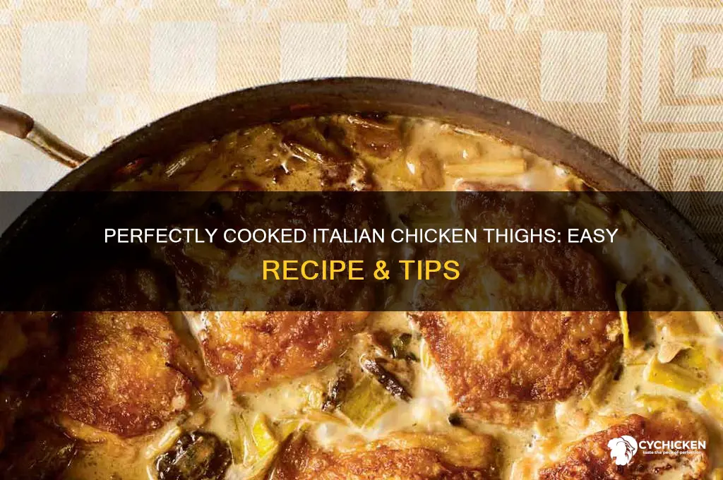 how to cook italian chicken thighs