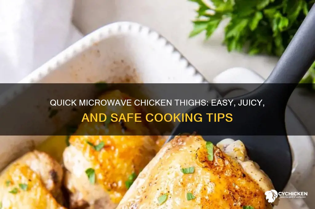 how to cook raw chicken thighs in microwave