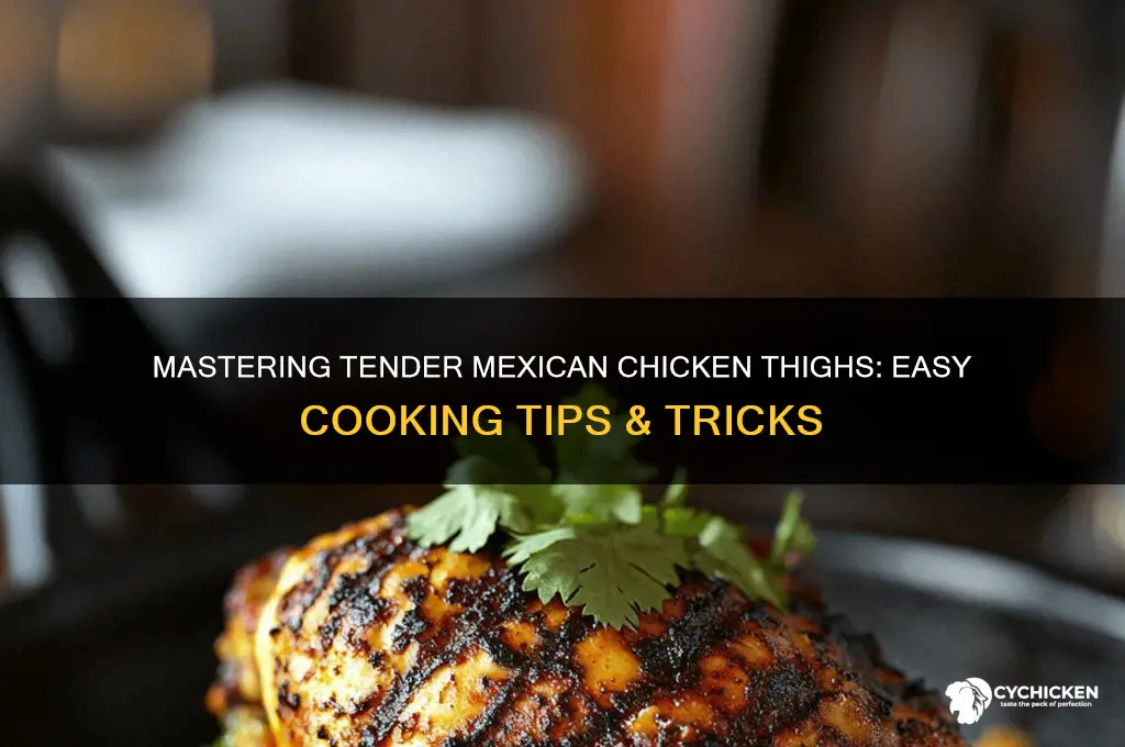 how to cook really tender mexican chicken thighs