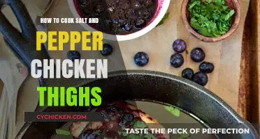 Crispy Salt and Pepper Chicken Thighs: Easy Recipe for Juicy Perfection