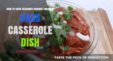 Perfectly Seasoned Chicken Thighs in a Gas Casserole Dish