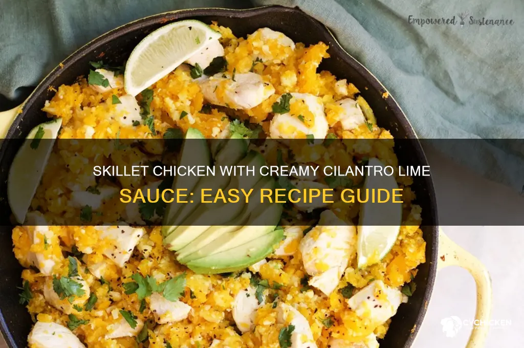 how to cook skillet chicken with creamy cilantro lime sauce