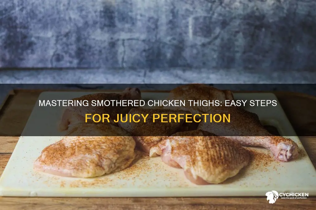 how to cook smothered chicken thighs
