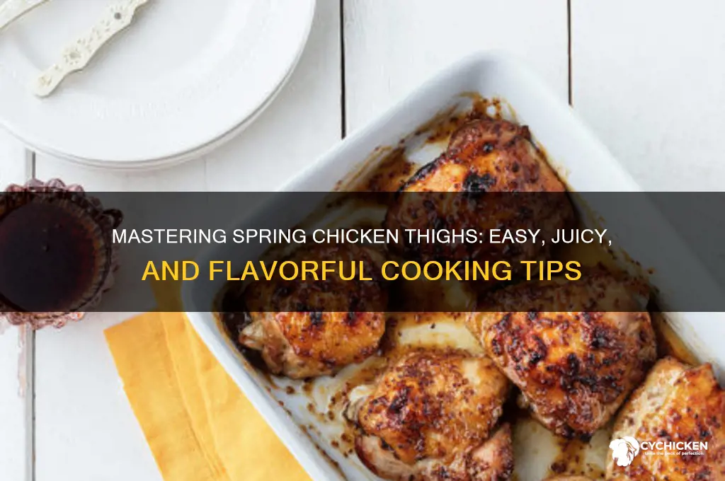 how to cook spring chicken thigh