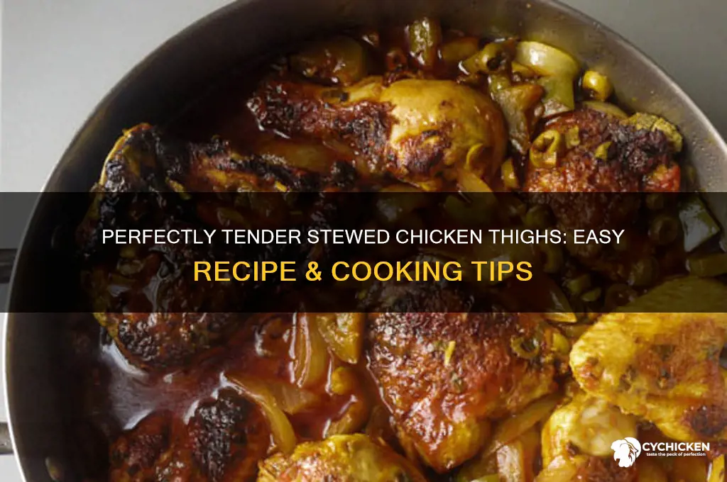 how to cook stewed chicken thighs