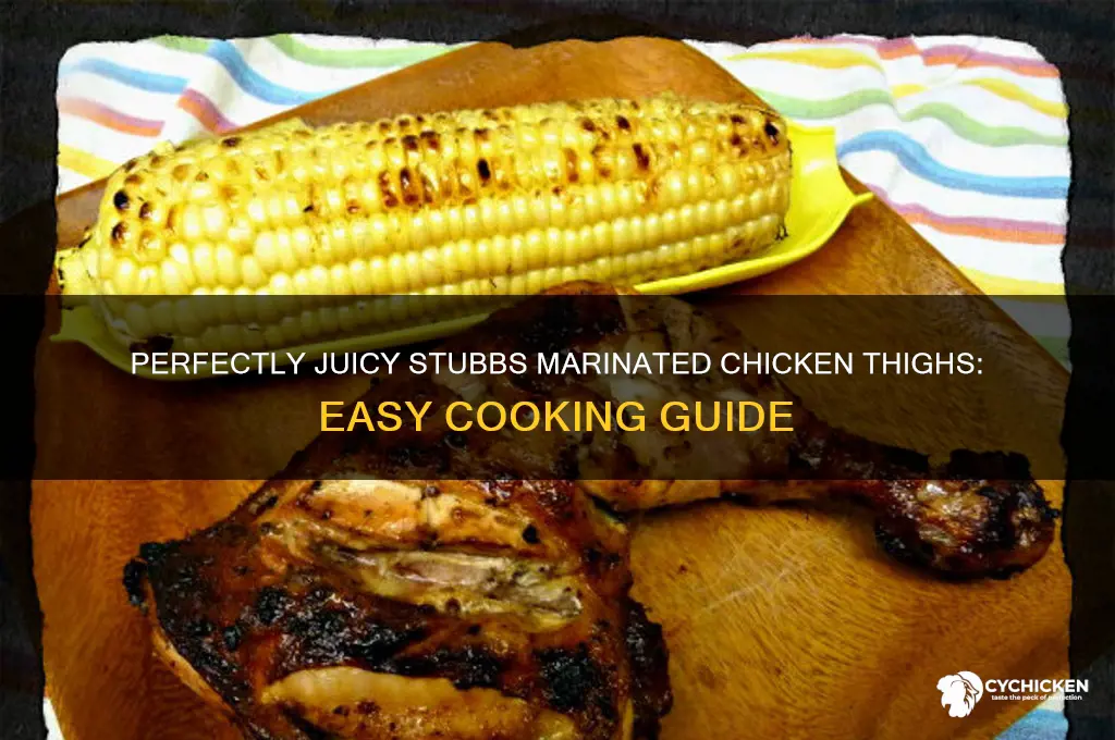 how to cook stubbs marinated chicken thighs