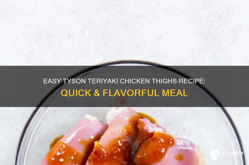how to cook tyson teriyaki chicken thighs
